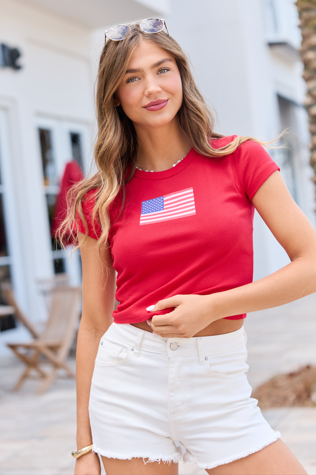 4-20_Seaside_HB_04-22-26_18482__C206516.png American Flag Red Baby Graphic Tee