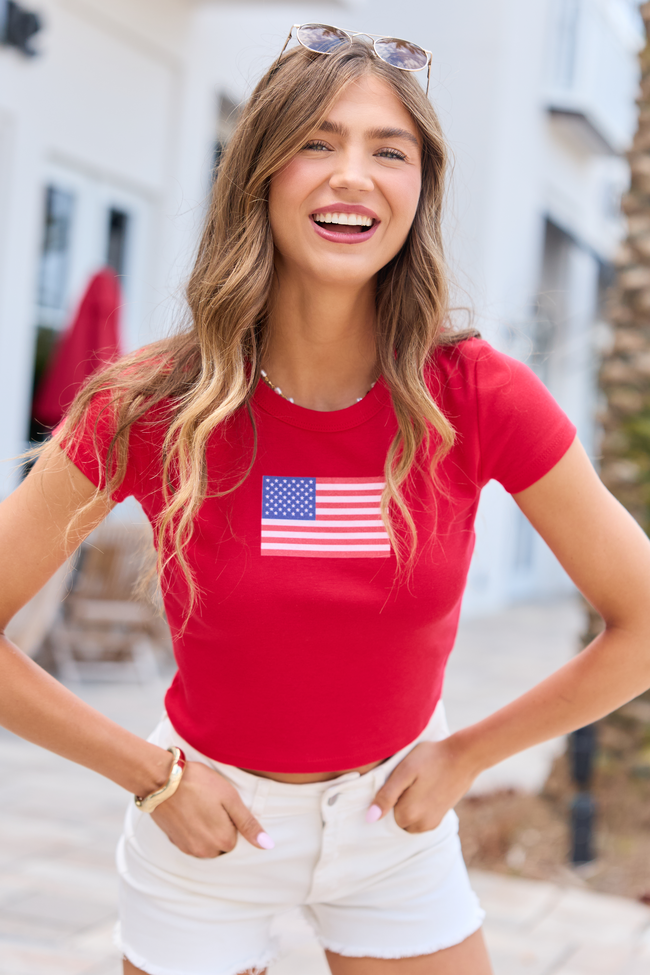4-20_Seaside_HB_04-22-26_18484__C206516.png American Flag Red Baby Graphic Tee