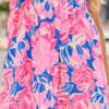 Aria Multi Blue Floral Maxi Dress