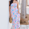 Aria Purple Sealife Maxi Dress