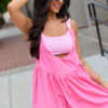 Fresh Pace Bubblegum Pink Gingham Dress