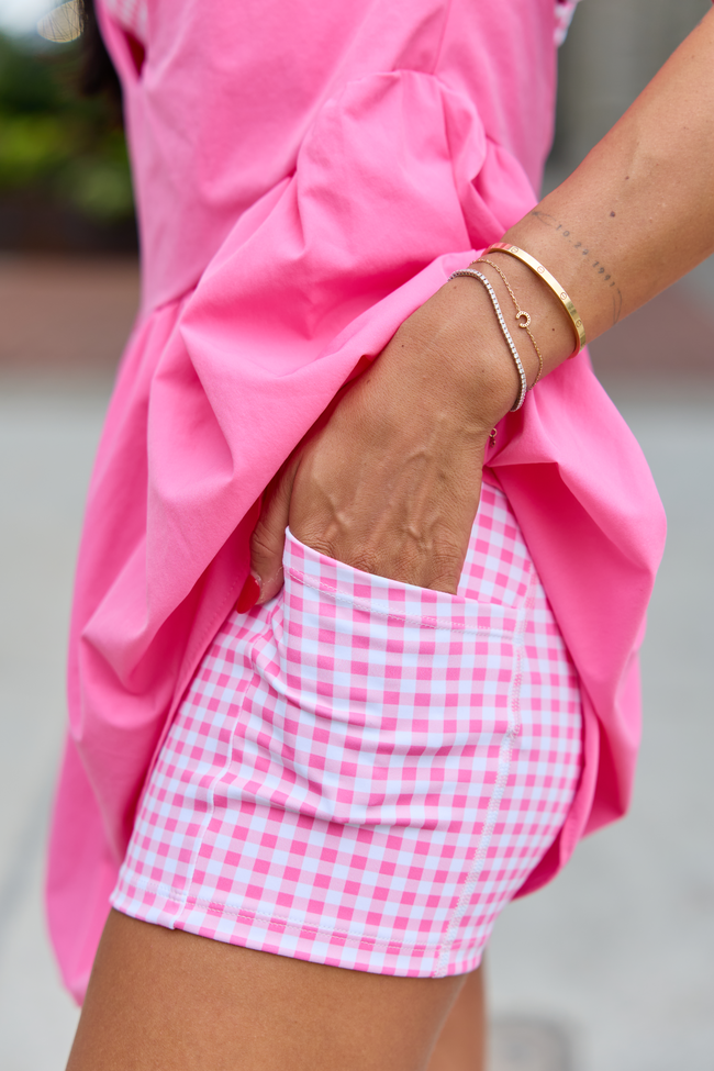 Fresh Pace Bubblegum Pink Gingham Dress