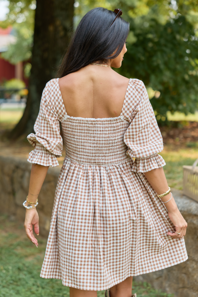 7-29_Shiftinseasons_HB_07-29-26_28809_220918.png Tailored Grace Brown Gingham Mini Dress