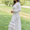 Lucky To Have You White Floral Maxi Dress