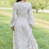 Lucky To Have You White Floral Maxi Dress