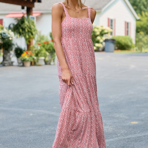 Time For Something Floral Knit Maxi Dress