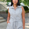 Core Ease Scuba Romper Grey