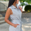 Core Ease Scuba Romper Grey