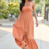 8-11_softtransitions_HB_08-11-26_32090_221038.png Blooming Beauty Solid Button Up Midi Dress Rust