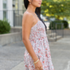 Soft Spot Taupe Floral Smocked Dress