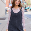 Hazel Black Wash Denim Mini Dress