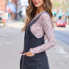 Hazel Black Wash Denim Mini Dress