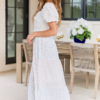 Mckenzie White Floral Tiered Maxi Dress SALE