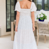 Mckenzie White Floral Tiered Maxi Dress SALE