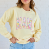 Mama Block Lemons Yellow Graphic Sweatshirt