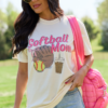 Softball Mom Ivory Comfort Colors Graphic Tee
