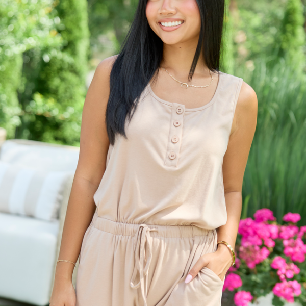 Lucy Taupe Romper SALE