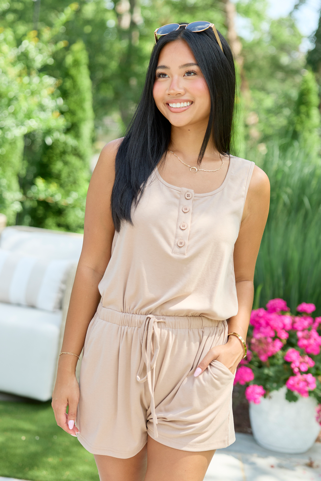 Lucy Taupe Romper SALE