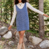Hazel Floral Denim Mini Dress