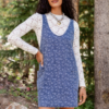 Hazel Floral Denim Mini Dress